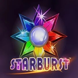 Starburst slot logo by NetEnt at Kanuuna Casino